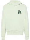 AMIRI GREEN MONOGRAM-PRINT COTTON HOODIE