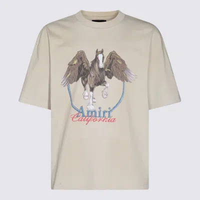AMIRI GREY COTTON T-SHIRT