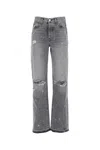 Amiri Distressed Straight-leg Jeans