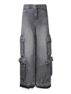 Amiri Grey Denim Jeans In Grey
