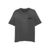 Amiri Men Cotton T-shirt With Embroidery In Gray