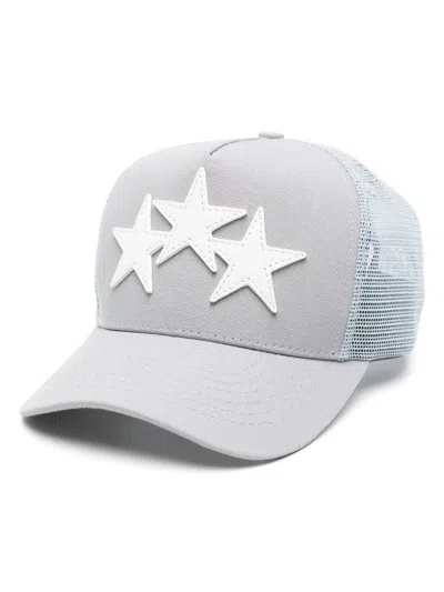 Amiri Gray 3 Star Trucker Cap In Grey