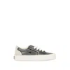 Amiri Sunset Pebbled Low-top Sneakers In Gray