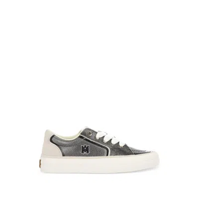 Amiri Sunset Pebbled Low-top Sneakers In Gray