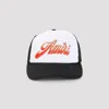 Amiri Structured Black Cap With Embroidered Logo In White