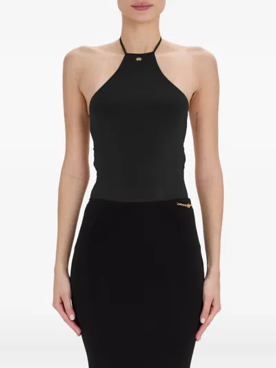 Amiri Halterneck Top In Black