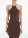 Amiri Halterneck Top In Brown