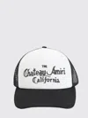 Amiri Black And White Cotton Baseball Cap In Multi