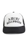 Amiri Hollywood Trucker Hat Mesh Back In White