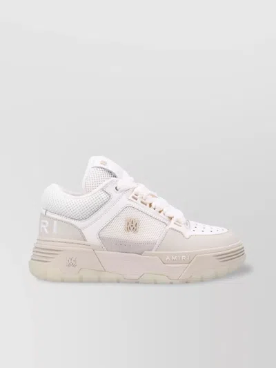 Amiri High-sole Sneakers Star Perforations In White