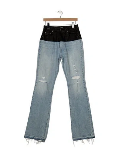 Pre-owned Amiri High-rise Flared Jeans In Blue