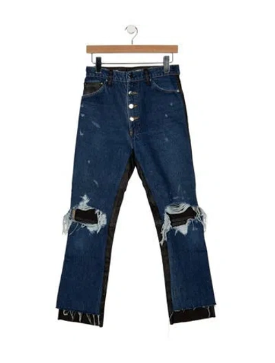 Pre-owned Amiri High-rise Flared Jeans In Blue