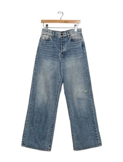 Pre-owned Amiri High-rise Flared Jeans In Blue