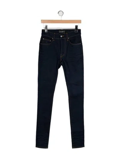 Pre-owned Amiri High-rise Skinny Leg Jeans In Black