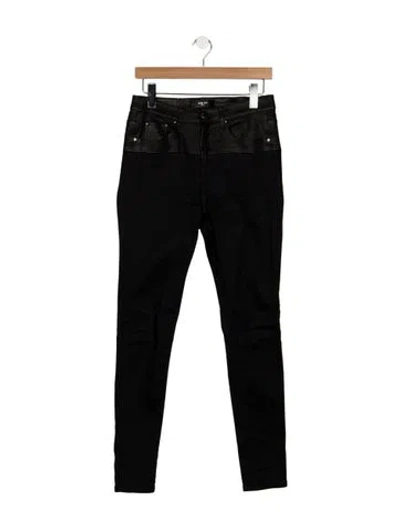 Pre-owned Amiri High-rise Skinny Leg Jeans In Black