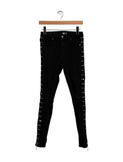 Pre-owned Amiri High-rise Skinny Leg Jeans In Black