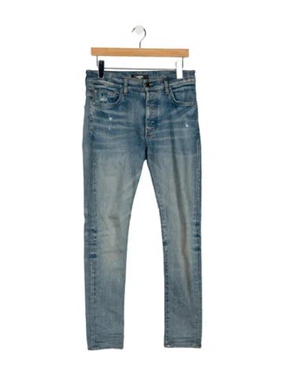 Pre-owned Amiri High-rise Skinny Leg Jeans In Blue