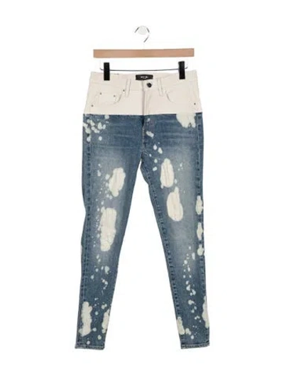 Pre-owned Amiri High-rise Skinny Leg Jeans In Blue