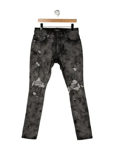Pre-owned Amiri High-rise Skinny Leg Jeans In Green