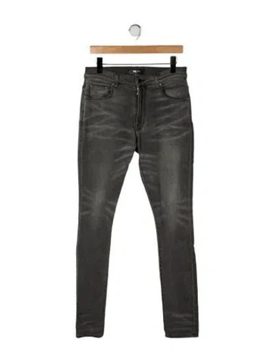 Pre-owned Amiri High-rise Skinny Leg Jeans In Green