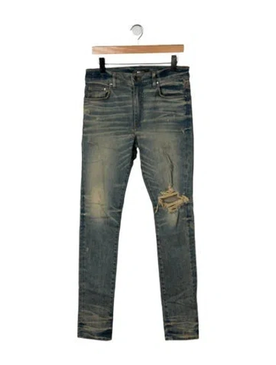 Pre-owned Amiri High-rise Skinny Leg Jeans W/ Tags In Blue