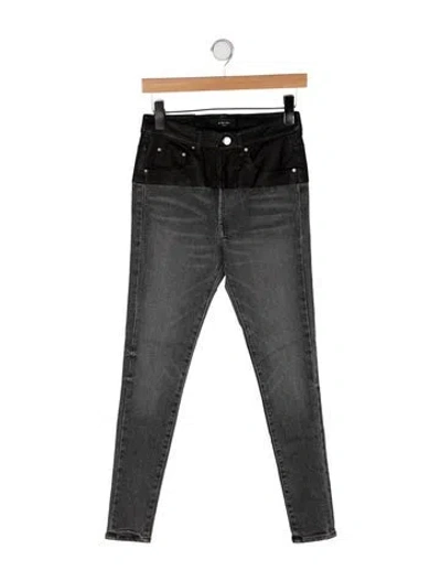 Pre-owned Amiri High-rise Skinny Leg Jeans W/ Tags In Grey
