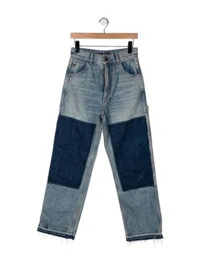 Pre-owned Amiri High-rise Straight Leg Jeans In Blue