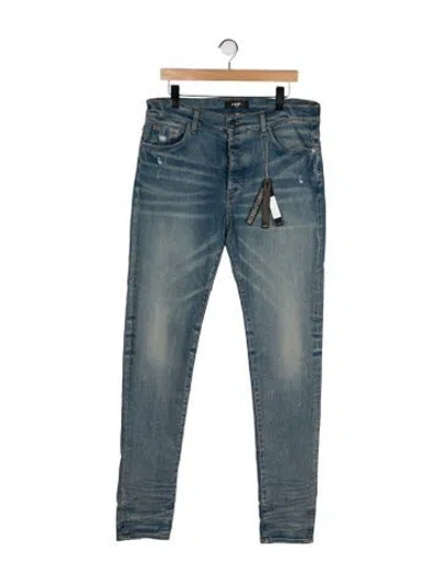 Pre-owned Amiri High-rise Straight Leg Jeans W/ Tags In Blue