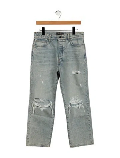 Pre-owned Amiri High-rise Straight Leg Jeans W/ Tags In Blue