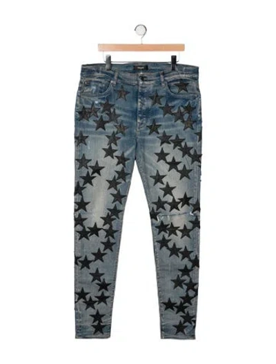 Pre-owned Amiri High-rise Straight Leg Jeans W/ Tags In Blue
