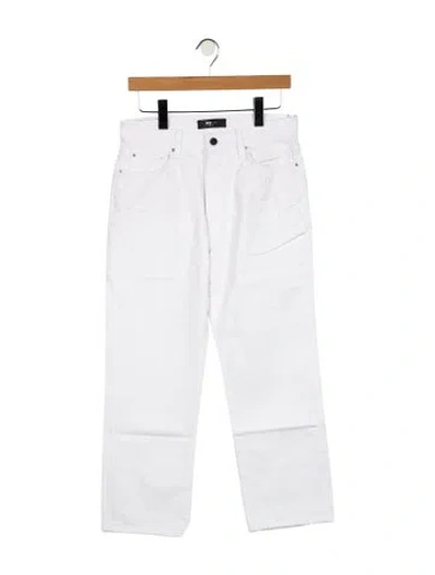 Pre-owned Amiri High-rise Straight Leg Jeans In White