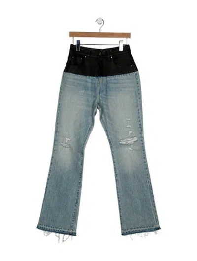 Pre-owned Amiri High-rise Wide Leg Jeans In Black
