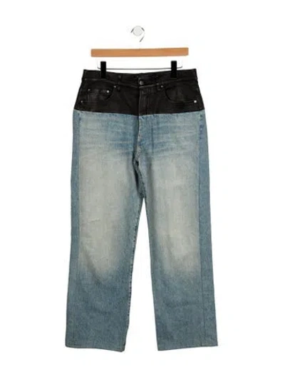 Pre-owned Amiri High-rise Wide Leg Jeans In Blue