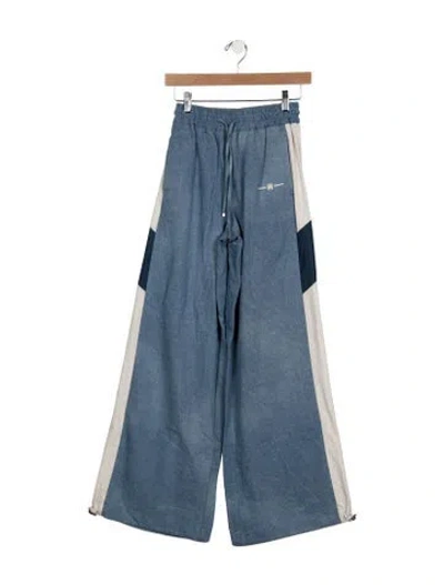 Pre-owned Amiri High-rise Wide Leg Jeans In Blue