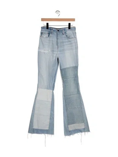 Pre-owned Amiri High-rise Wide Leg Jeans In Blue
