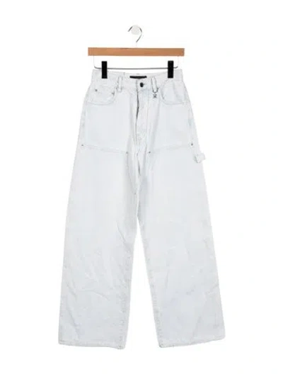 Pre-owned Amiri High-rise Wide Leg Jeans In Blue