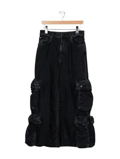 Pre-owned Amiri High-rise Wide Leg Jeans In Blue