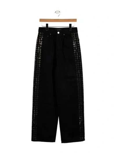 Pre-owned Amiri High-rise Wide Leg Jeans W/ Tags In Black