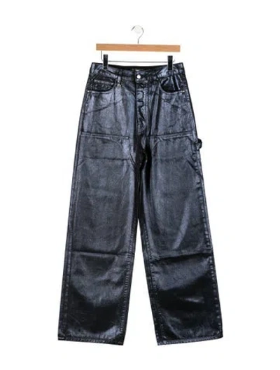 Pre-owned Amiri High-rise Wide Leg Jeans W/ Tags In Blue