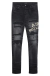 Amiri Hollywood Repaired Jean Distressed Skinny Jeans