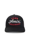 Amiri Black Baseball Cap With Maxi Logo On The Front In Cotton Man In Black