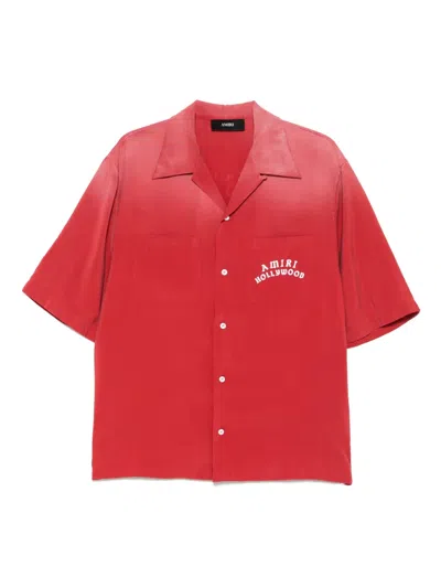 Amiri Hollywood Bowling Shirt In White