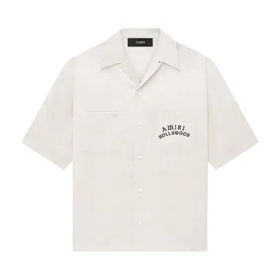 Pre-owned Amiri Hollywood Bowling Shirt 'alabaster' | White | Men's Size L