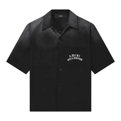 Amiri Hollywood Bowling Shirt In Black