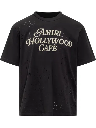 Amiri Hollywood Cafe T-shirt In Black