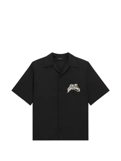 Amiri Hollywood Camp Shirt In Black