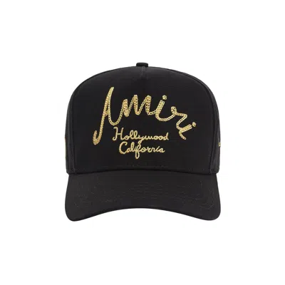 Pre-owned Amiri Hollywood Canvas Hat 'black' | Men's Size Onesize