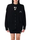 Amiri Hollywood Knitwear Cardigan Front Pockets In Black