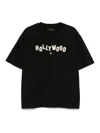 Amiri Mens Shotgun Brand-embroidery Relaxed-fit Cotton-jersey T-shirt Black In Black