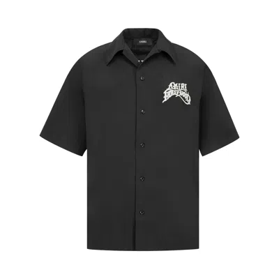 Pre-owned Amiri Hollywood Cpr Camp Shirt 'black' | Men's Size L